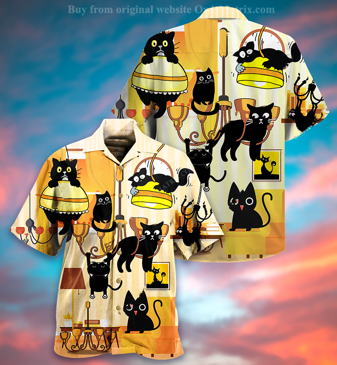 Cats Dinner Style - Hawaiian Shirt, Hwaiian For Gift