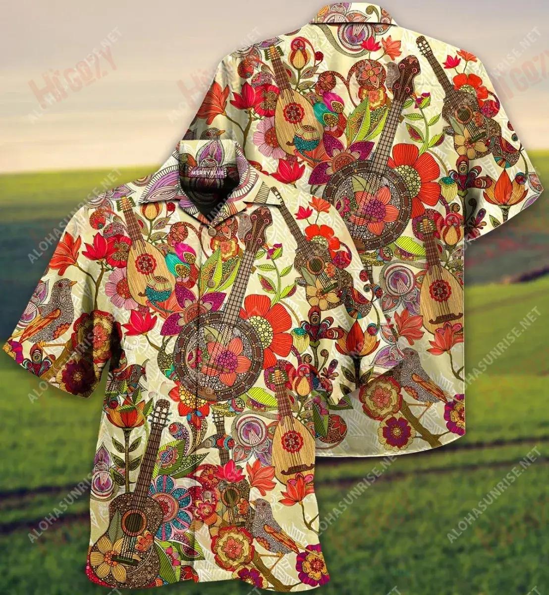 Music Is A Journey - Americana Is Getting Lost Unisex Hawaiian Shirt Vacation Short Sleeve Vintage Hawaiian Shirts Hawaiian Shirts For Women, Hawaiian Shirt Gift, Christmas Gift