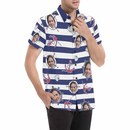 Blue Stripes Pink Ancaire Grianghraf Saincheaptha Léine Haváís, haváíais Don Bronntanas