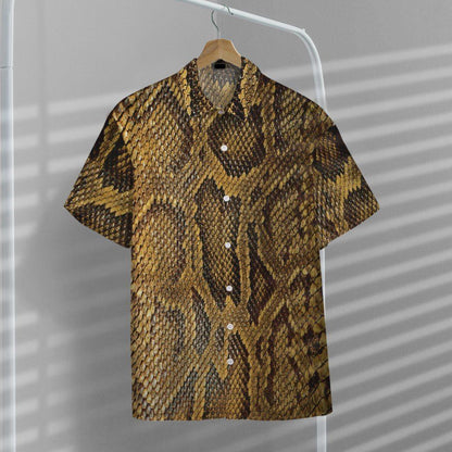 Awesome Snake Skin Pattern Hawaiian Shirt, Hawaiian For Gift