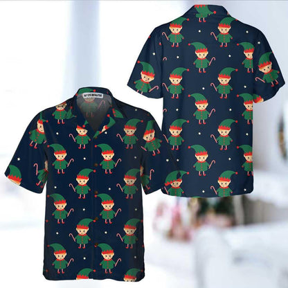 Cartún Gleoite Elf Le Candy Cána Cabhlach Léine Haváís Cúlra, Bronntanas Léine Haváís, Bronntanas Nollag