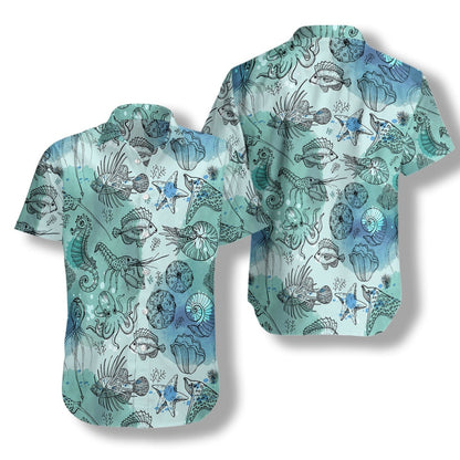 Patrún Maireachtála Éisc Agus Uisce Dhomhain Léine Haváís, Bronntanas Léine Haváí, Bronntanas Nollag