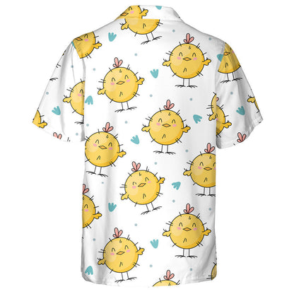 Funny Baby Chicken Smiling On White Background Hawaiian, Hawaiian Shirt Gift, Christmas Gift