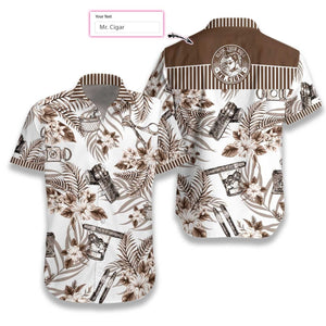 Slow Your Roll Tropical Flowers Custom Name Hawaiian Shirt, Hawaiian Shirt Gift, Christmas Gift