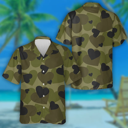 Duaithníocht Cruth Croí Dorcha Glas Léine Míleata Haváís, Bronntanas Léine Haváise, Bronntanas Nollag