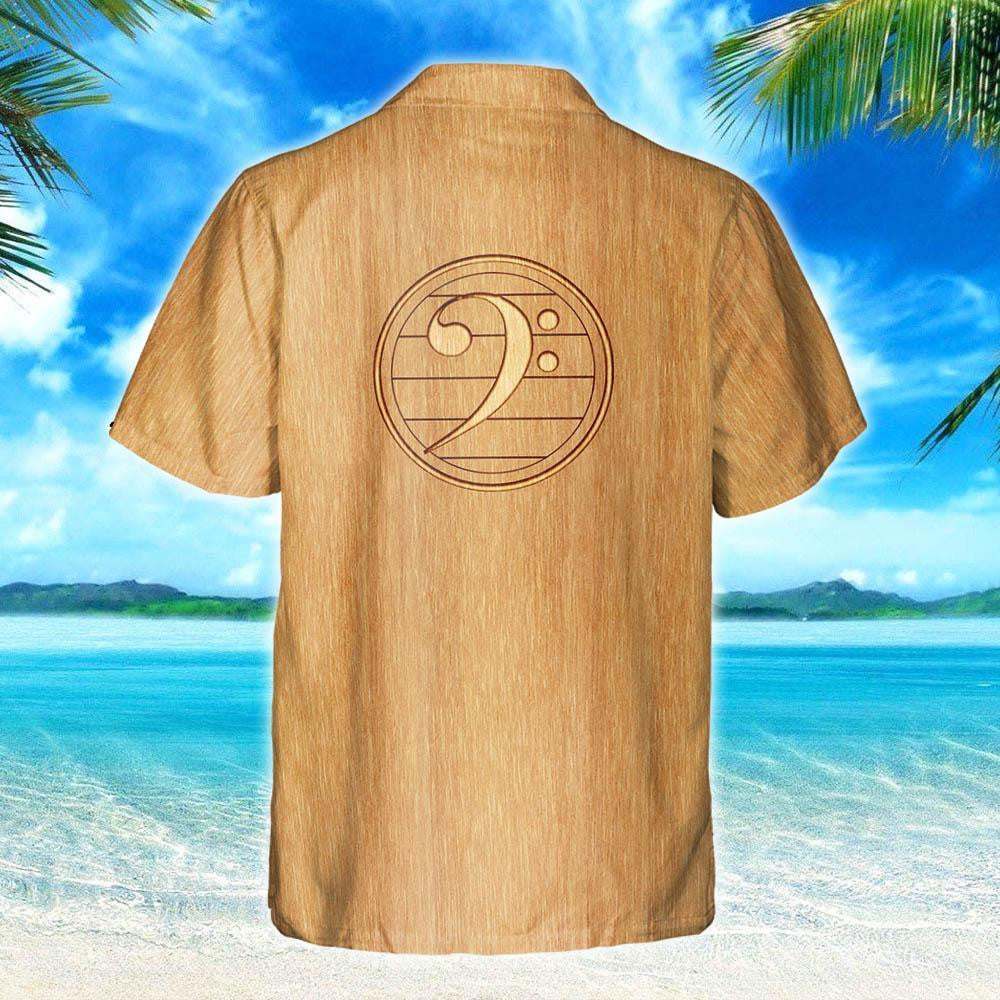 Bass Guitar Keen On Music Design Hawaiian Shirt, Hawaiian For Gift