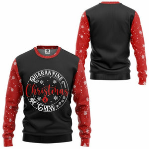 3D Quarantine Christmas Crew Custom Tshirt Hoodie Apparel