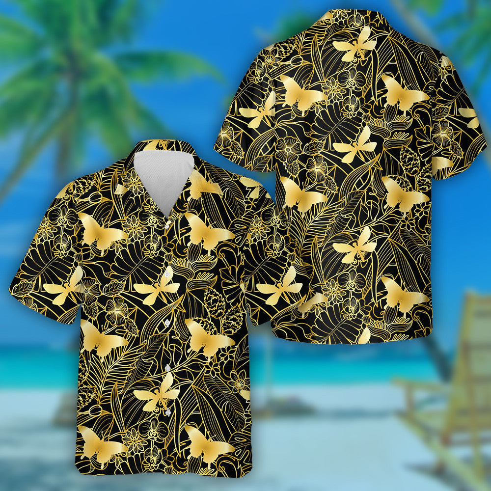 Plandaí Féileacán Órga Agus Bláthanna Trópaiceacha Léine Haváís, Bronntanas Léine Haváí, Bronntanas Nollag