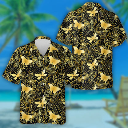 Plandaí Féileacán Órga Agus Bláthanna Trópaiceacha Léine Haváís, Bronntanas Léine Haváí, Bronntanas Nollag