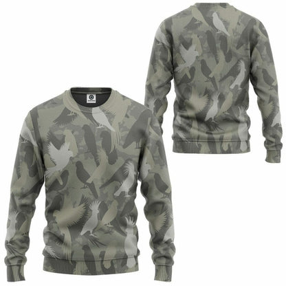 3D Parrot Camo Custom Tshirt Éadaí Hoodie
