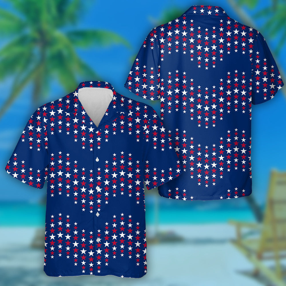 Ornáid Tonnach le Réaltaí i nDathanna Traidisiúnta Meiriceánacha Léine Haváí, Bronntanas Léine Haváíais, Bronntanas Nollag