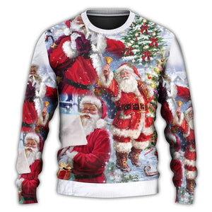 Christmas Santa Claus Is Coming To Town Ugly Christmas Sweater, Christmas Gift, Gift Christmas 2024