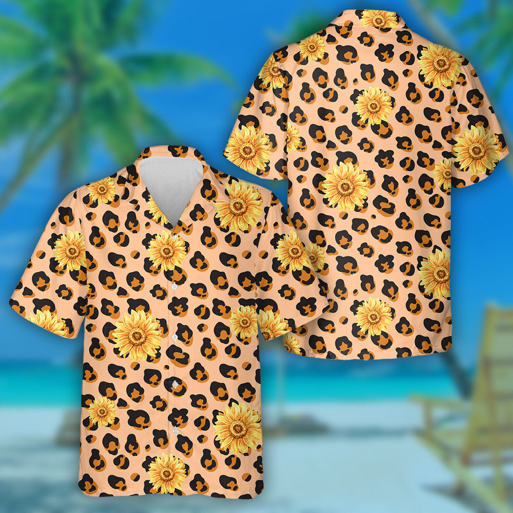 Craiceann Daite Pastel As Spotaí Liopard Agus Léine Haváí Lus na Gréine, Bronntanas Léine Haváíais, Bronntanas Nollag