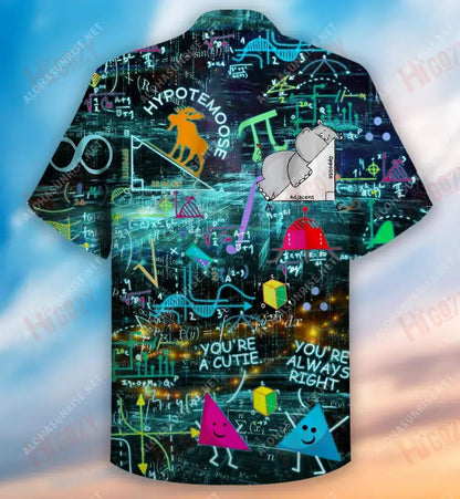 Is breá liom Matamaitic Cuireann sé daoine ag caoineadh Léine haváís Laethanta Saoire Muinchille Ghearr Léinte Haváís Saincheaptha Léinte haváíais do Mhná, Bronntanas Léine Haváís, Bronntanas Nollag