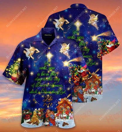 Críost An Tiarna Léine Gearr Haváís Caitheamh aimsire T Léinte Haváís Na Léinte Haváís is Fearr Hawai, Bronntanas Léine Haváís, Bronntanas Nollag