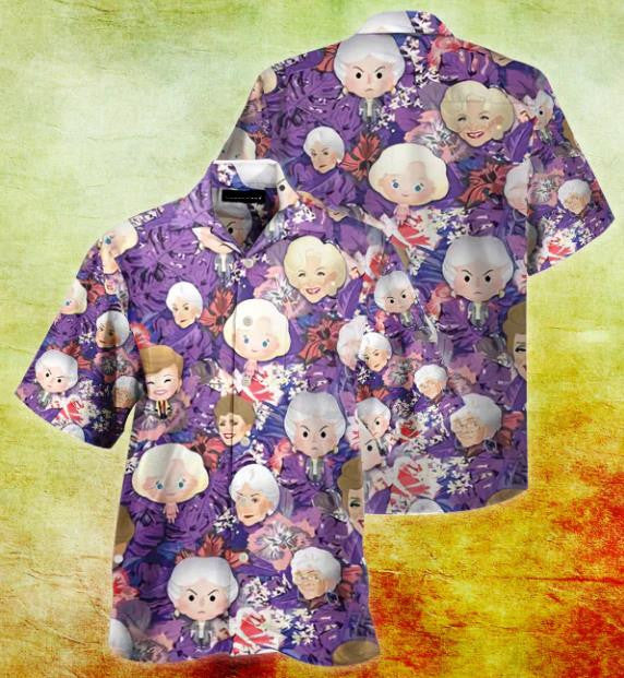 An Cailín Órga Gleoite Patrún Cartún Téama Corcra Léine Haváís, Bronntanas Léine Haváís, Bronntanas Nollag