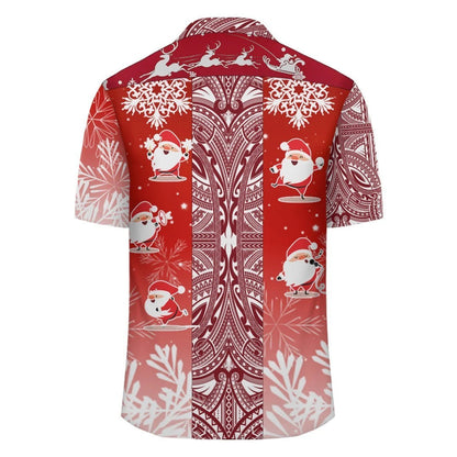 Hawaii Santa Claus Christmas Polynesia Hawaiian Shirt, Hawaiian For Gift