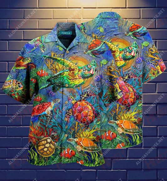 Bíodh Lá Uafásach Turtley Laethanta Saoire Gearr Léinte haváí Léinte Tropical Léinte Seanré Haváíais Léinte Greannmhar Haváise, Bronntanas Léine Haváís, Bronntanas Nollag