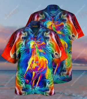 Amazing Horse Unisex Short Sleeve Shirt Summer Aloha Shirt Hawaiian Shirts Hawaiian Shirt Pattern, Hawaiian Shirt Gift, Christmas Gift