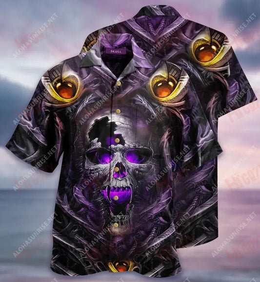 Cloigeann Screaming Léinte Haváís Muinchille Gearr Samhraidh Léinte Seanré Haváíais Léinte haváíais d'Fhir, Bronntanas Léine Haváís, Bronntanas Nollag