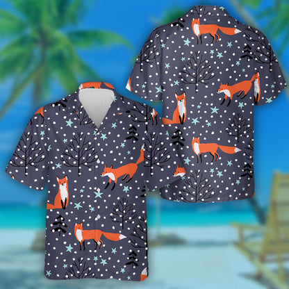 sionnaigh sa Choillearnach Réaltaí Sneachta Ar an Chúlra Dubh Léine Haváí, Bronntanas Léine Haváíais, Bronntanas Nollag