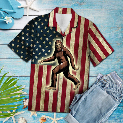 Siúlóid Chois Mhór Iontach Ar Phatrún Bratach Mheiriceá Léine Haváís, Bronntanas Léine Haváíais, Bronntanas Nollag