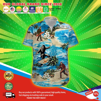 Big foot hawaiian shirt ,Hawaiian Shirt Gift, Christmas Gift