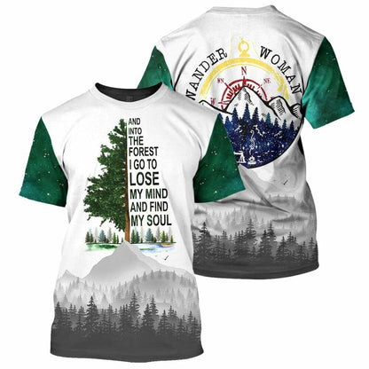 Hiking Wander Woman - 3D All Over Printed Shirt Tshirt Hoodie Apparel