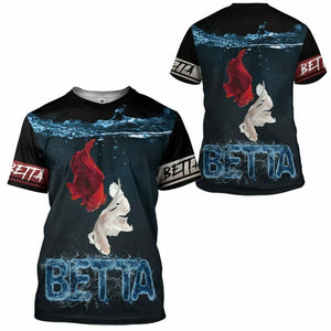 3D Betta Loving Custom Tshirt Hoodie Apparel