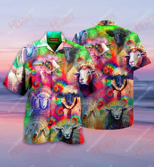 Caoirigh ildaite Léine Haváís Unisex muinchille Aigéan Muinchille Gearr Léinte Crazy Léinte haváíais d'Fhir, Bronntanas Léine Haváís, Bronntanas Nollag