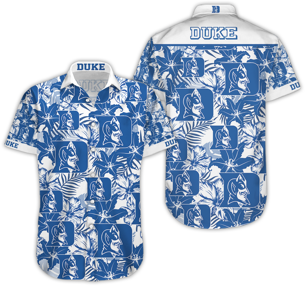 Duke Blue Devils Hawaiian Shirt_Hawaiian Shirt Gift, Christmas Gift