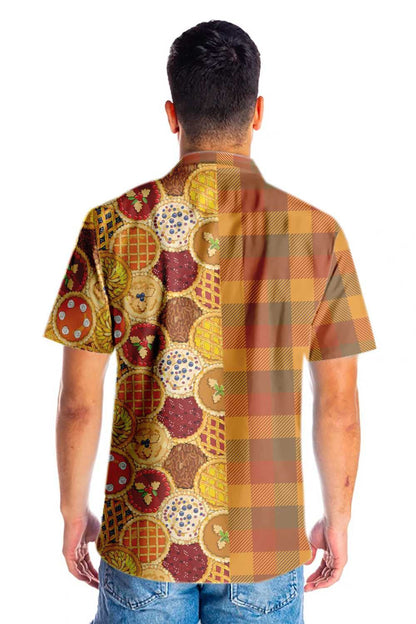 Vintage Style Thanksgiving Homemade Pies Hawaiian Shirt, Hwaiian For Gift