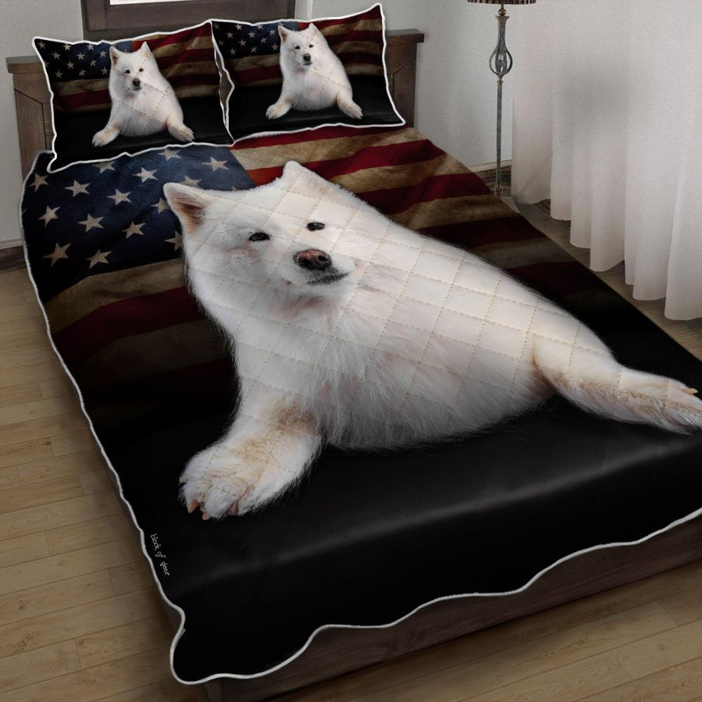 Samoyed Dog Quilt Set Bedlinen 3D Bedroom Set Bedlinen 3D,Bedding Christmas Gift,Bedding Set Christmas