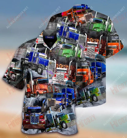 Ábhair Smoke Dubh Unisex Léine Haváís Caitheamh aimsire Muinchille Gearr Oirbheartaíochta Léine Haváís Patrún Léine Haváís, Bronntanais Léine haváíais, Bronntanas Nollag