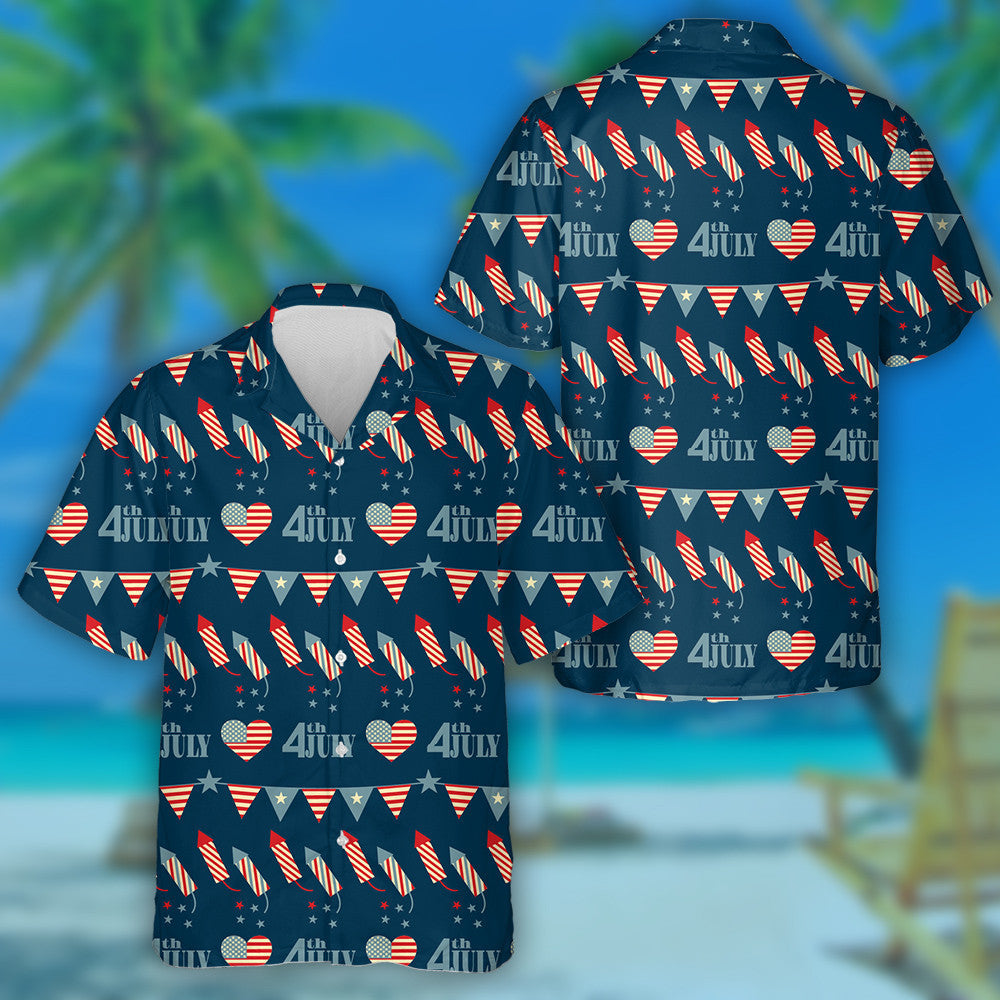 Maisithe Le Tinte ealaíne Bratacha Triantáin Do Léine Haváís Lá Saoirse Mheiriceá, Bronntanas Léine Haváís, Bronntanas Nollag