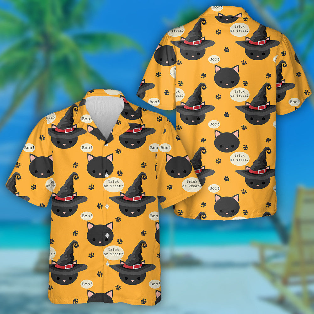 Cat Dubh Le Hata Witches Agus Trick Nó Caitheamh Léine Haváís, Bronntanas Léine Haváís, Bronntanas Nollag