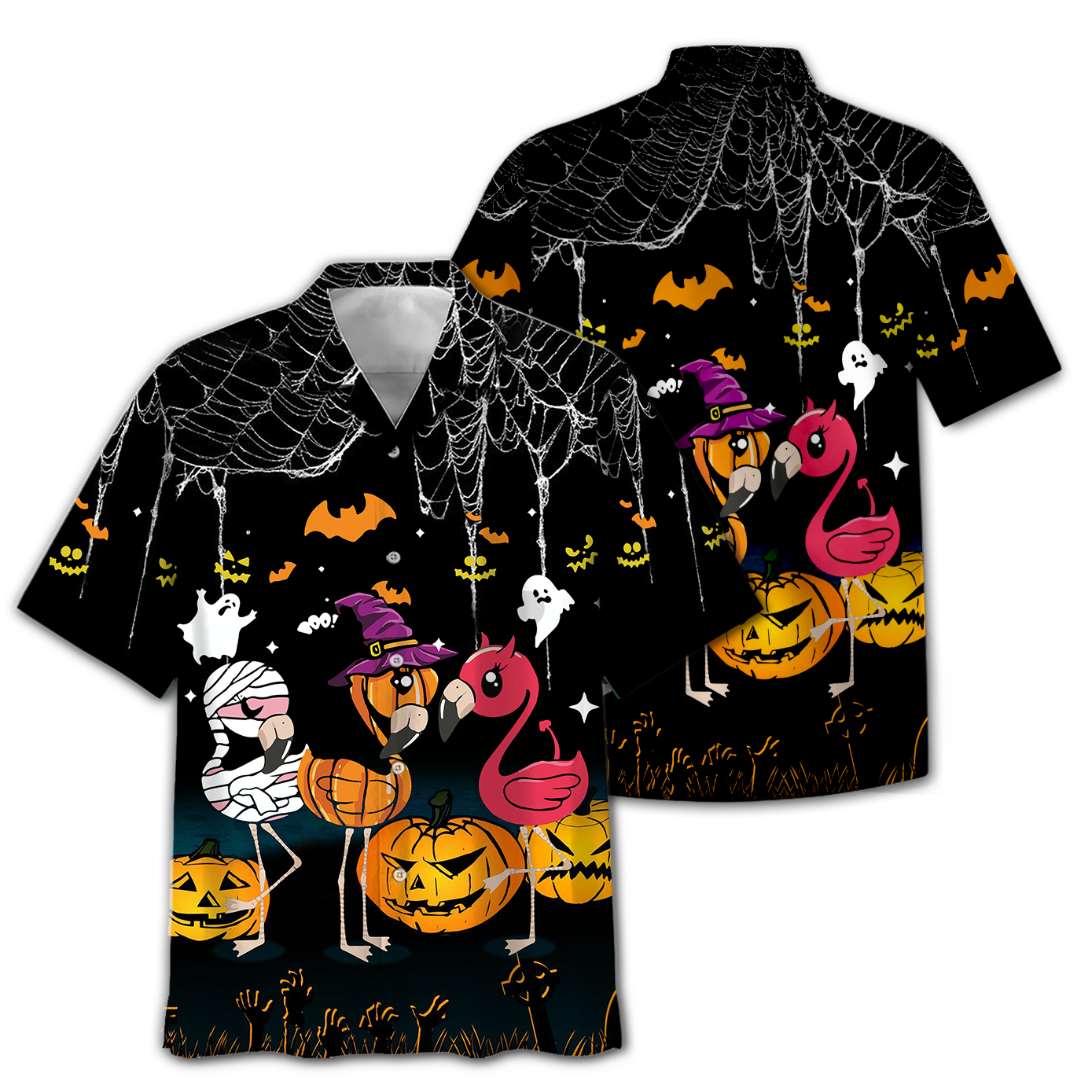 Flamingo Chibi Oíche Shamhna Léine Haváís_ Léine Haváís Bronntanas, Bronntanas Nollag