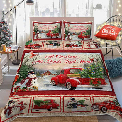 Set Leapa Cuilt Madraí Tarbh Chustaim Patter Bláthanna na Nollag Cóir Leapa Cuilt Fianna um Nollaig, Gach Bóthar Luaidhe Baile Cuilt Set Leapa Leapa Leapa Leapa Leapa Leapa 3D , Leapa Bronntanas Nollag , Leapa Leapa Nollag