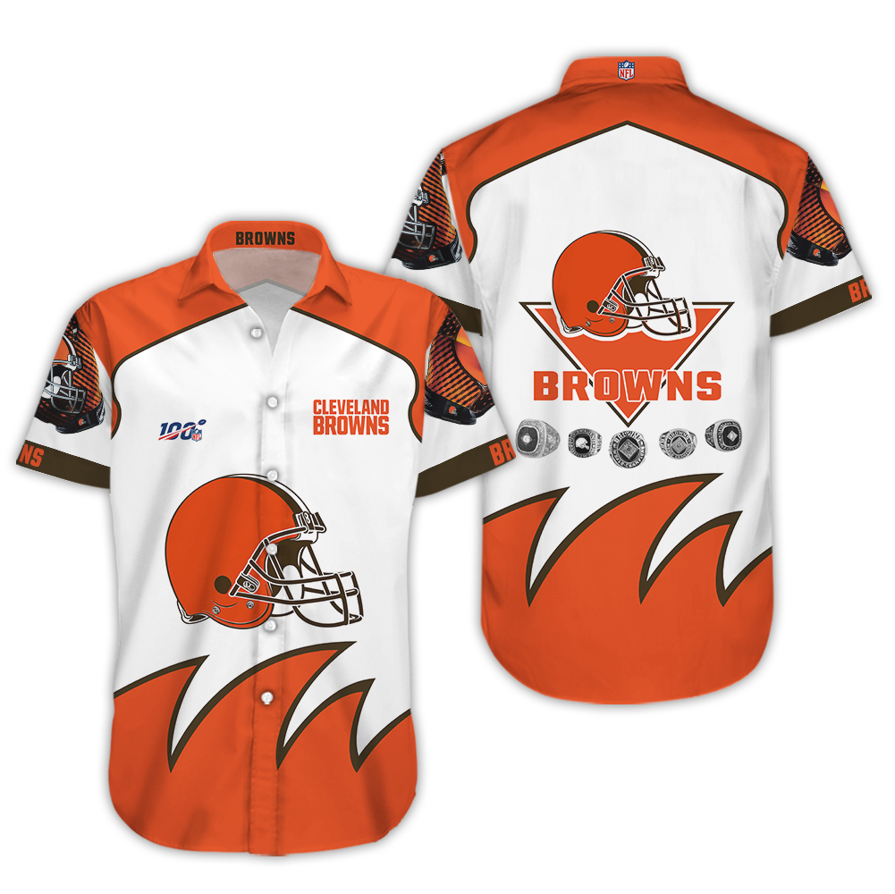 Cleveland Browns Hawaiian Shirt Summer_Hawaiian Shirt Gift, Christmas Gift