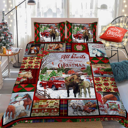 All Hearts Tar Abhaile Don Nollaig, Leapacha Cuilt Capall Socraigh Leapa Leapa 3D , Leapa Bronntanas Nollag, Leapa Leapa Nollag