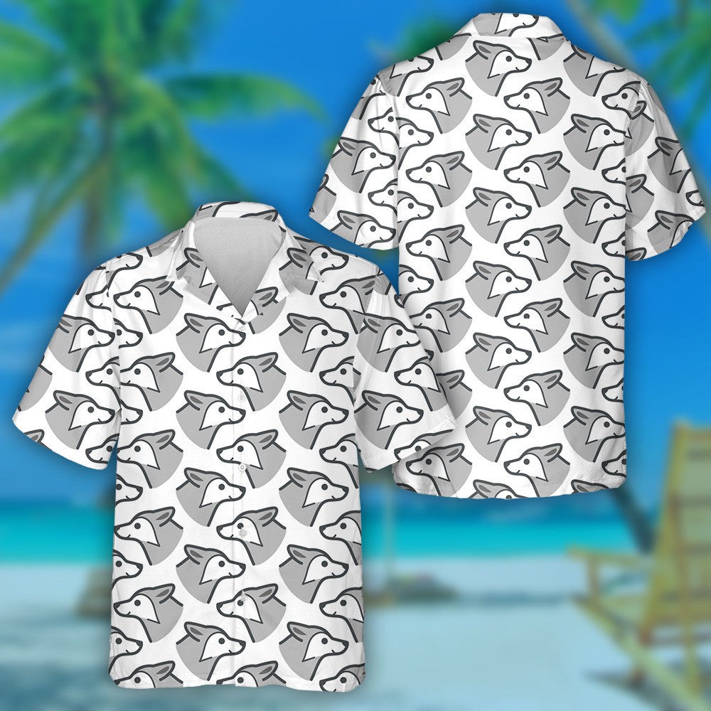 Simple Trendy Animal With Wolf Head Cartoon Hawaiian Shirt, Hawaiian Shirt Gift, Christmas Gift
