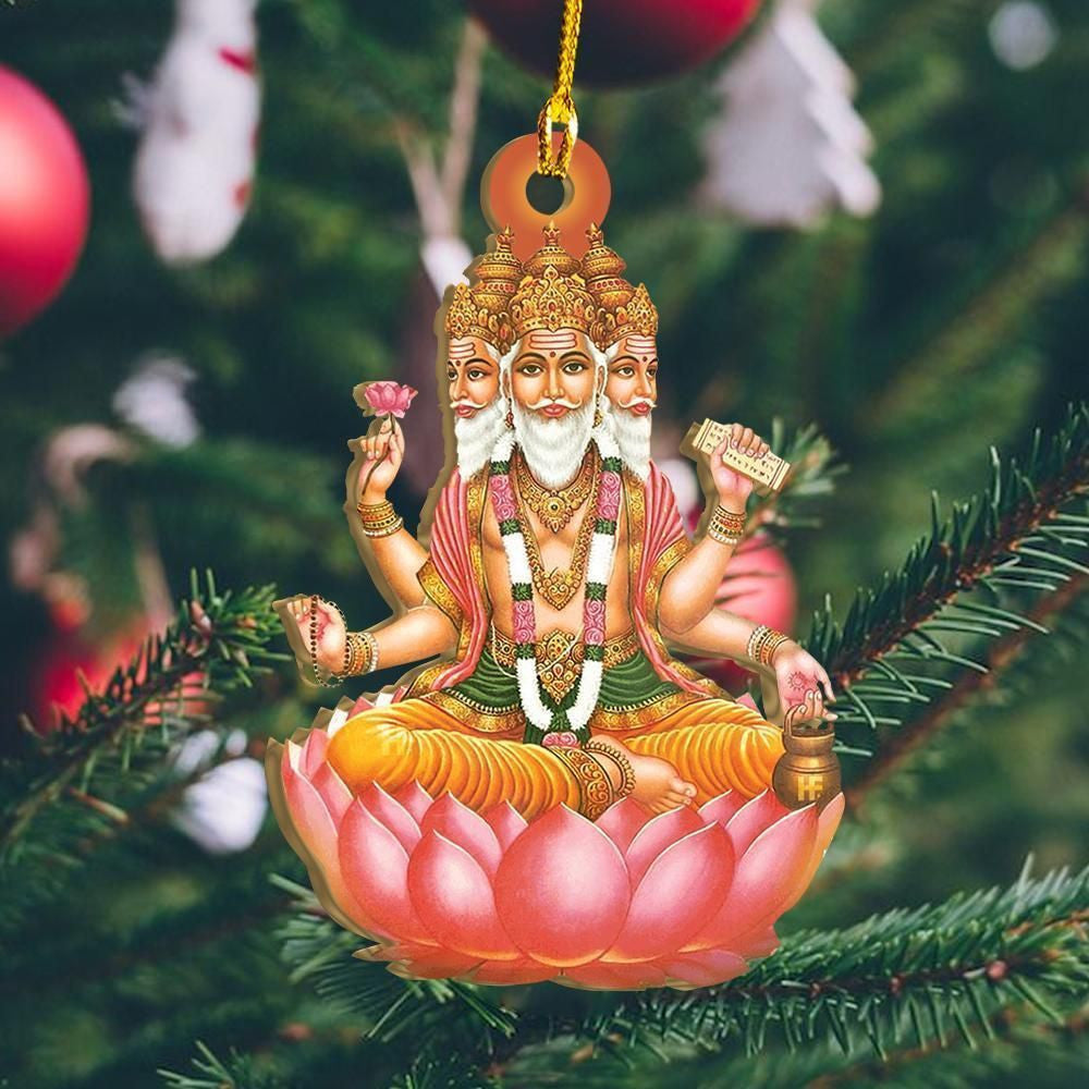 Brahma Hinduism Ornament, Christmas Ornament Gift, Christmas Gift, Christmas Decoration