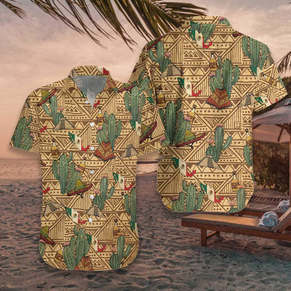 Mexico Symbols Vintage Awesome Background Design Hawaiian Shirt,Hawaiian Shirt Gift, Christmas Gift
