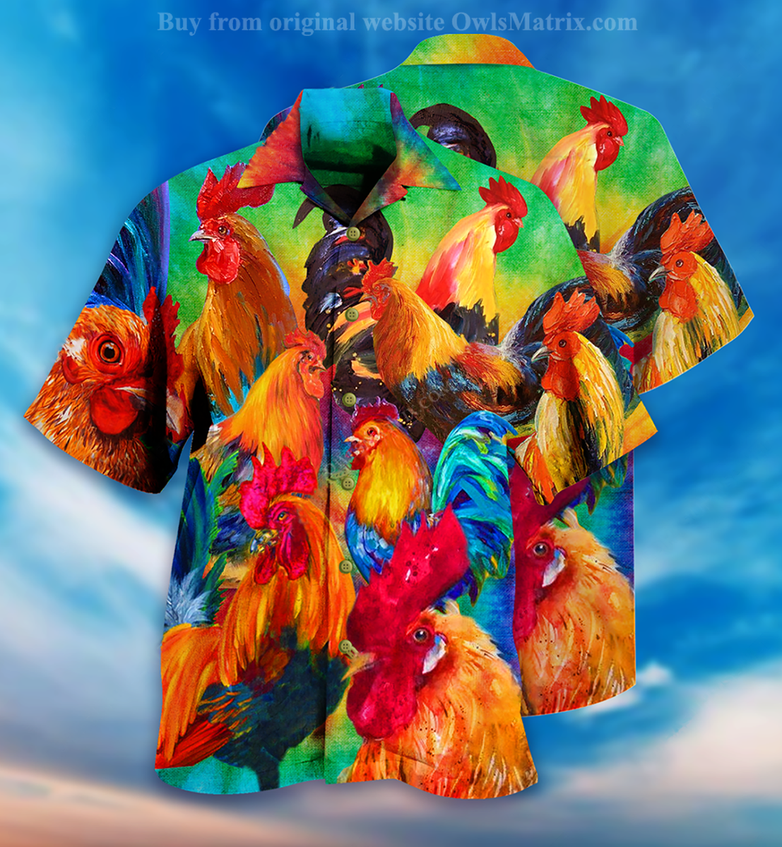 Chicken Rooster Style - Hawaiian Shirt_Hawaiian Shirt Gift, Christmas Gift