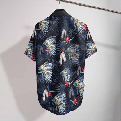 Dark Jungle Dearadh Trópaiceach Dúchasach Léine Haváí, Bronntanas Léine Haváís, Bronntanas Nollag