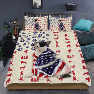 Boston Terrier Dog American Quilt Bedding Set Bedroom 3D,Bedding Christmas Gift,Bedding Set Christmas