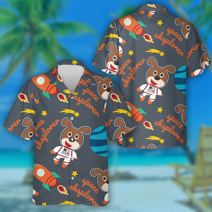 Madra spásaire gleoite sa spás le Léine Haváís Stíl Chartúin, Bronntanas Léine Haváís, Bronntanas Nollag