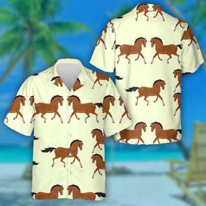 Capall Donn Ar Chúlra Buí Éadrom Léine Haváí, Haváis Don Bronntanas