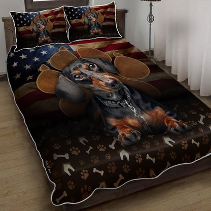 Set Leapacha Cuilt Madra Dachshund Leapa Leapa Leapa Leapa 3D, Leapa Bronntanas Nollag, Leapa Leapa Nollag