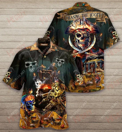 Just A Booty Life Léinte Gearr Muinchille Unisex Caitheamh aimsire Léinte haváíais Léinte seanré Haváíais Léinte Greannmhar haváí, Bronntanas Léine Haváís, Bronntanas Nollag